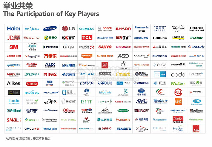 2016年AWE部分展商