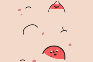 长痘的脸是因为处在那么脏的<span class=