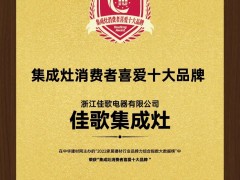 再揽大奖，载誉前行！佳歌荣获“华腾杯”集成灶消费者喜<span class=